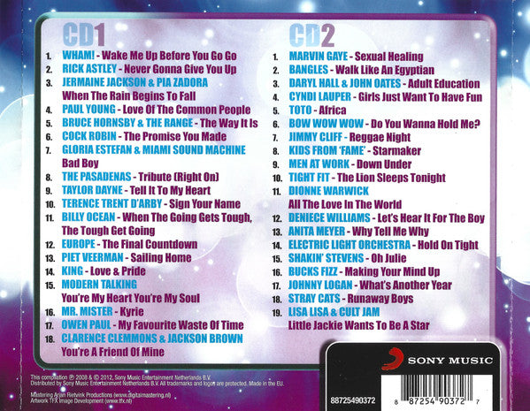 Various : Back To The 80's (100% Original Hits!) (2xCD, Comp)