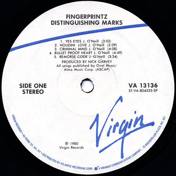 Fingerprintz (2) : Distinguishing Marks (LP, Album, Spe)