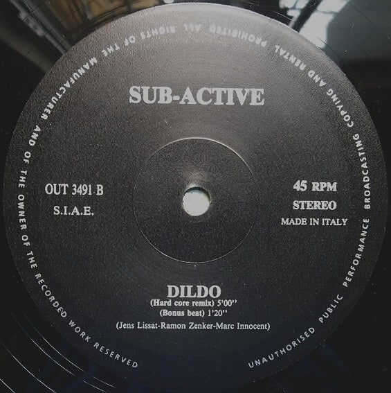Sub-Active : Dildo (Remix) (12")