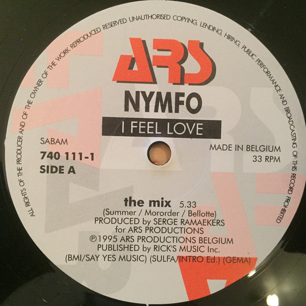 Nymfo : I Feel Love (12")