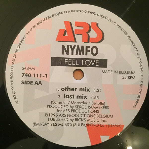 Nymfo : I Feel Love (12")