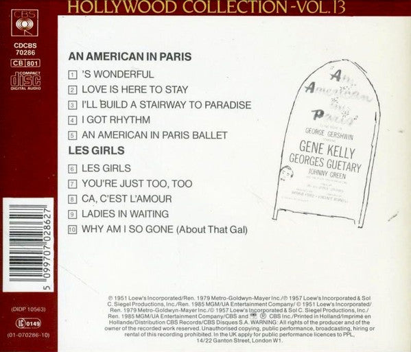 Various : Hollywood Collection Vol.13 - An American In Paris / Les Girls (CD, RE)