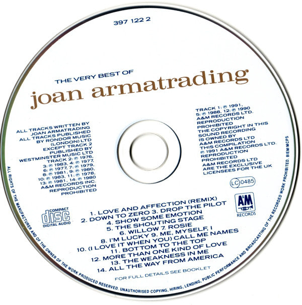 Joan Armatrading : The Very Best Of Joan Armatrading (CD, Comp, RP)