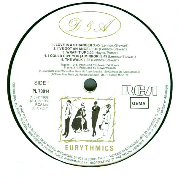Eurythmics : Sweet Dreams (Are Made Of This) (LP, Album)
