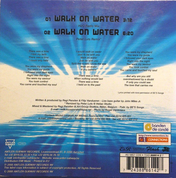 Milk Inc. : Walk On Water (CD, Single)