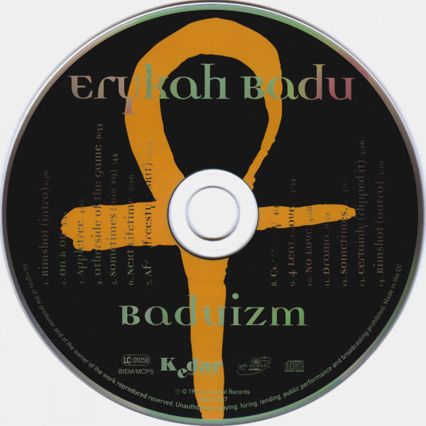 Erykah Badu : Baduizm (CD, Album, RE)