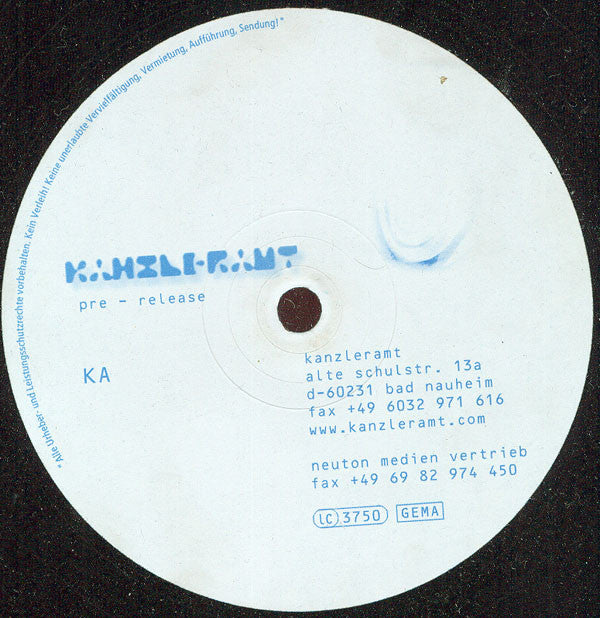 Various : Kanzleramt Five (2x12", Comp, Promo)