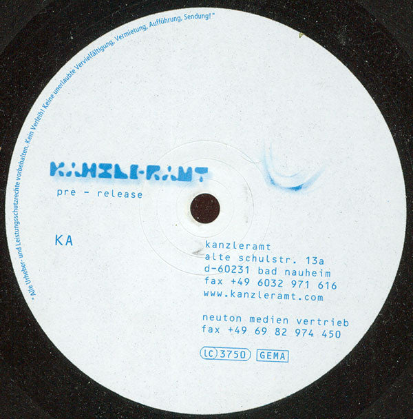 Various : Kanzleramt Five (2x12", Comp, Promo)