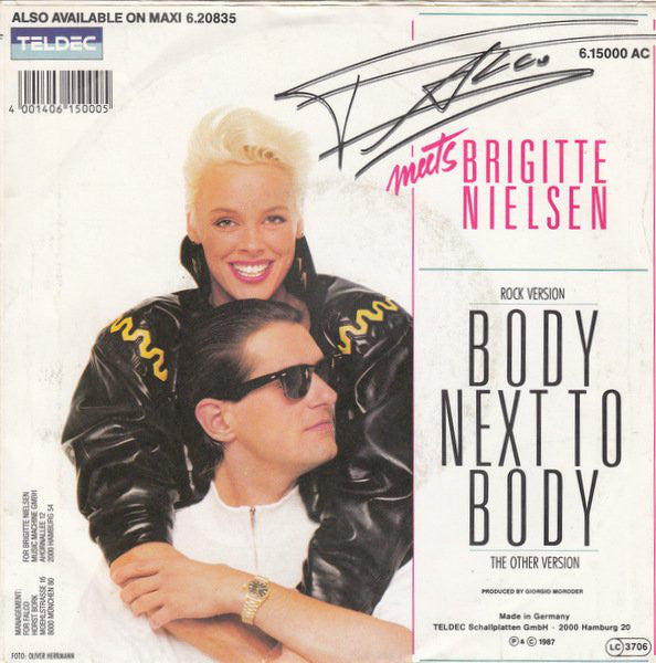 Falco Meets Brigitte Nielsen : Body Next To Body (7", Single)