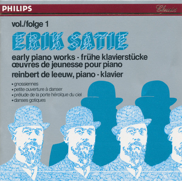 Erik Satie • Reinbert de Leeuw : Early Piano Works = Frühe Klavierstücke = Œuvres De Jeunesse Pour Piano Vol./Folge 1 (CD, Album, RE)