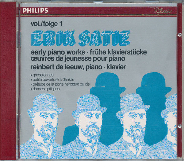 Erik Satie • Reinbert de Leeuw : Early Piano Works = Frühe Klavierstücke = Œuvres De Jeunesse Pour Piano Vol./Folge 1 (CD, Album, RE)