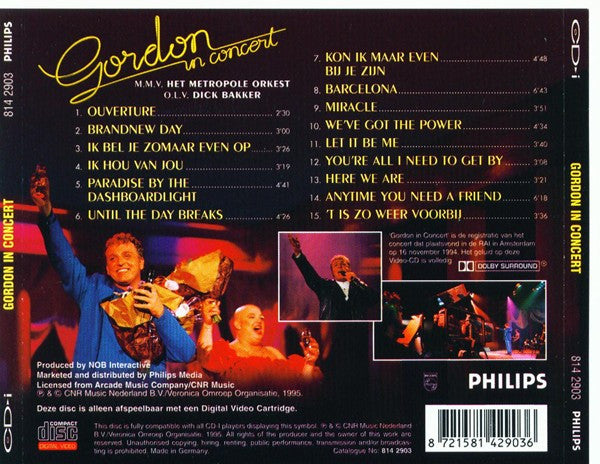 Gordon (3) : Gordon In Concert (VCD)