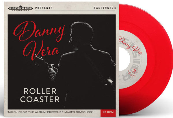 Danny Vera : Roller Coaster (7", Single, Ltd, Num, RE, RP, Red)