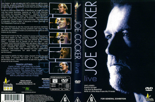 Joe Cocker : Live (DVD-V, PAL)