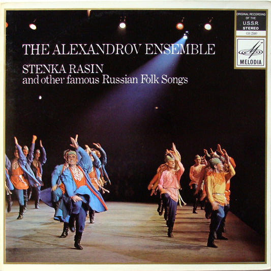 The Alexandrov Red Army Ensemble : Stenka Rasin And Other Famous Russian Folk Songs (LP, Album, Mono)