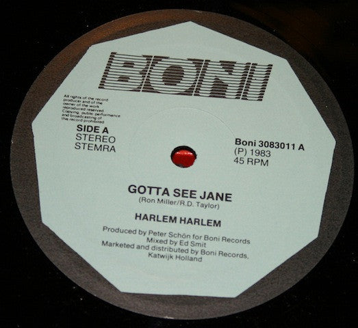Harlem Harlem : Gotta See Jane (12")
