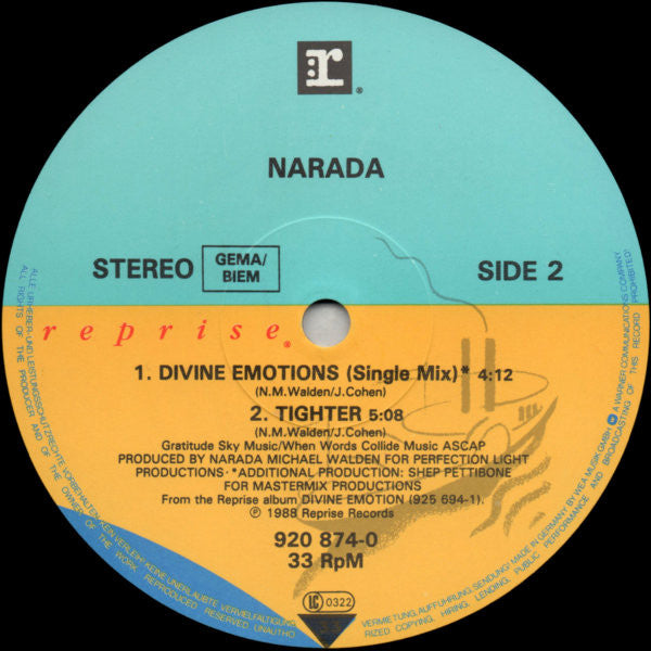 Narada Michael Walden : Divine Emotions (12")