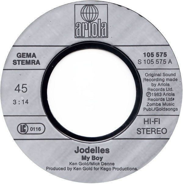 The Jodelles : My Boy (7", Single)
