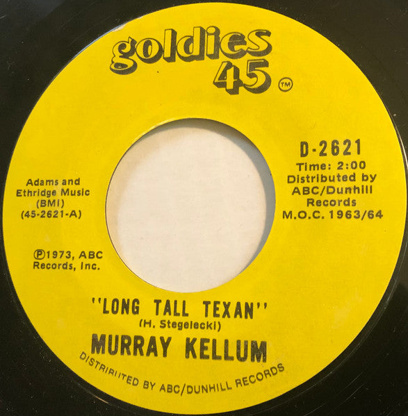 Glenn Sutton / Murry Kellum : I Gotta Leave This Town / Long Tall Texan (7", Single, RE, Ter)