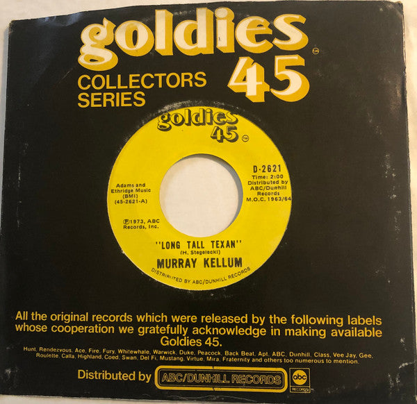 Glenn Sutton / Murry Kellum : I Gotta Leave This Town / Long Tall Texan (7", Single, RE, Ter)