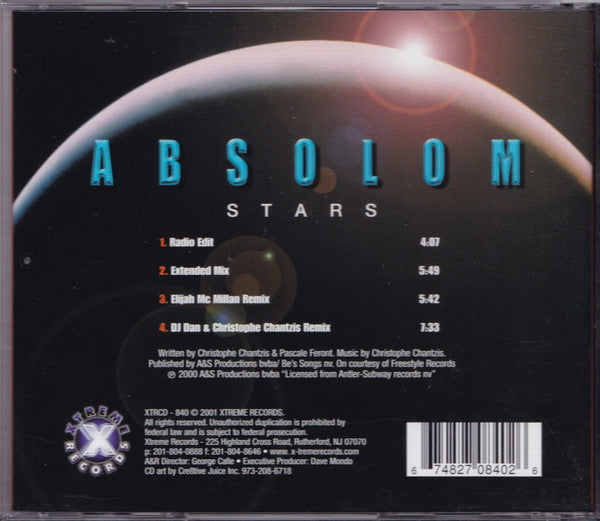 Absolom : Stars (CD, Maxi)
