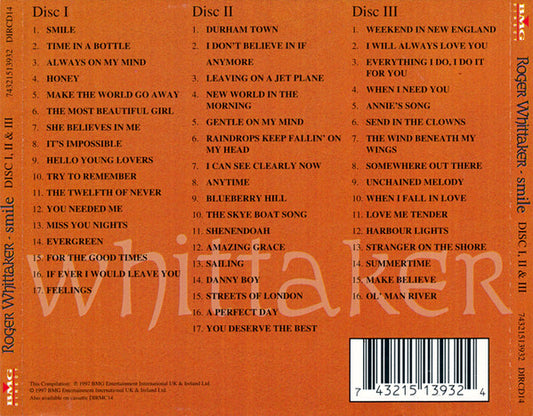 Roger Whittaker : Smile (3xCD, Comp)