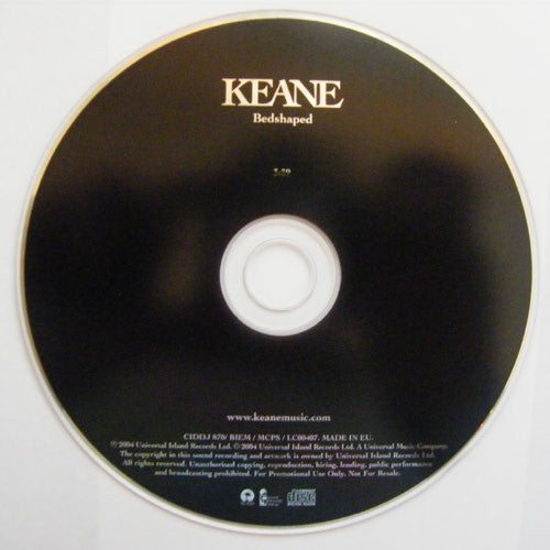 Keane : Bedshaped (CD, Single, Promo)