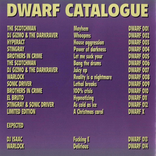 Various : The Best Of Dwarf Records Volume 1 (CD, Comp)