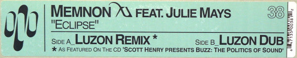 Memnon Feat. Julie Mays : Eclipse (Luzon Remixes) (12")