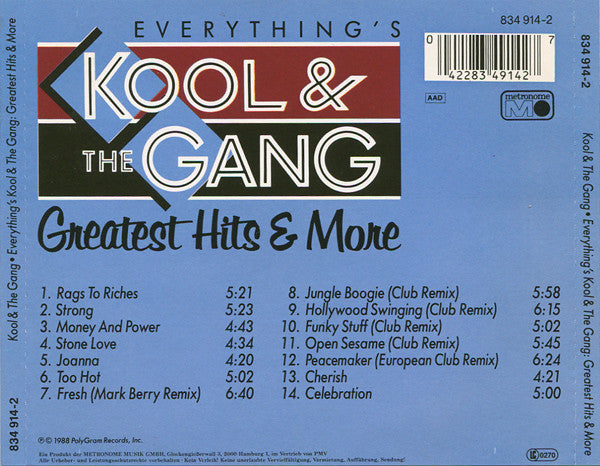 Kool & The Gang : Everything's Kool & The Gang: Greatest Hits & More (CD, Comp)