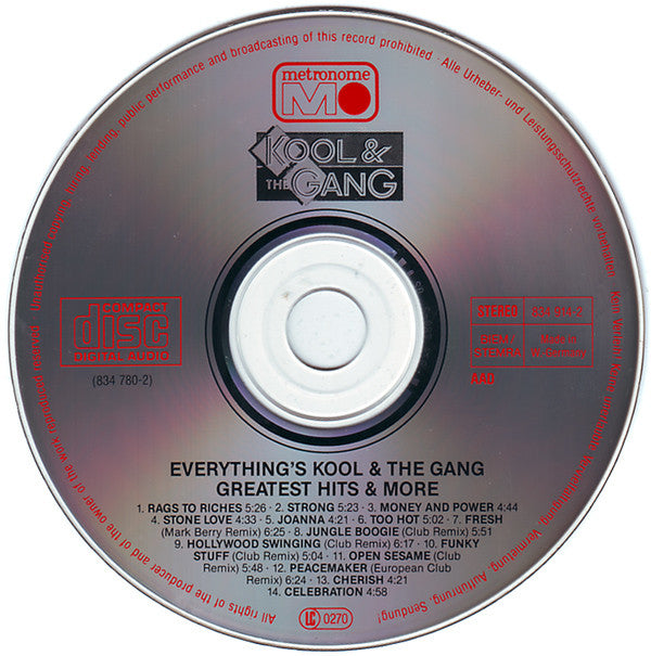 Kool & The Gang : Everything's Kool & The Gang: Greatest Hits & More (CD, Comp)