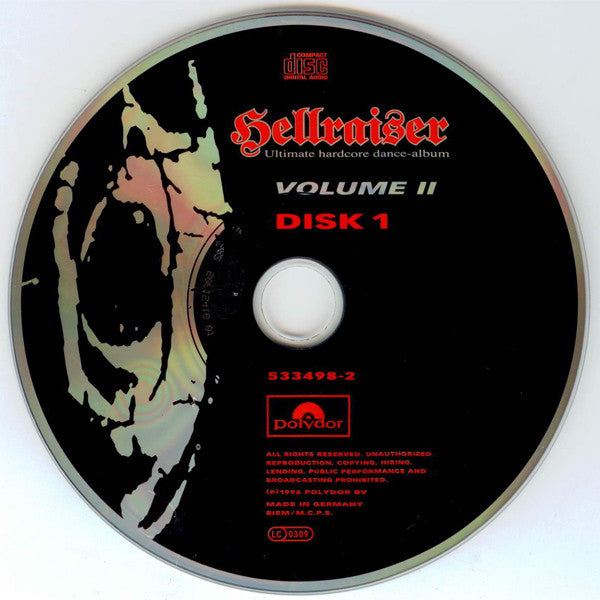 Various : Hellraiser - Ultimate Hardcore Dance Album - Volume II (2xCD, Comp)