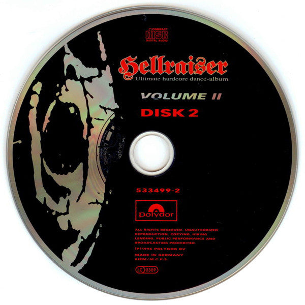 Various : Hellraiser - Ultimate Hardcore Dance Album - Volume II (2xCD, Comp)