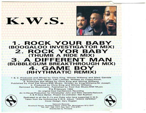 K.W.S. : Rock Your Baby (CD, Single)