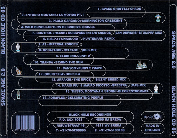 DJ Tiësto & DJ Montana : Space Age 2.0 (CD, Mixed, Gre)
