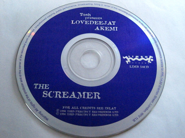 Yosh Presents Lovedeejay Akemi : The Screamer (CD, Single)