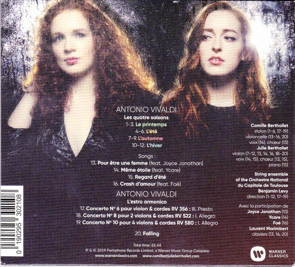 Camille Berthollet & Julie Berthollet : Nos 4 Saisons (CD, Album)