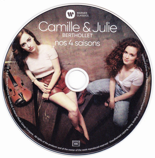 Camille Berthollet & Julie Berthollet : Nos 4 Saisons (CD, Album)