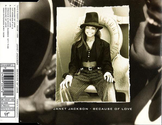 Janet Jackson : Because Of Love (CD, Maxi)
