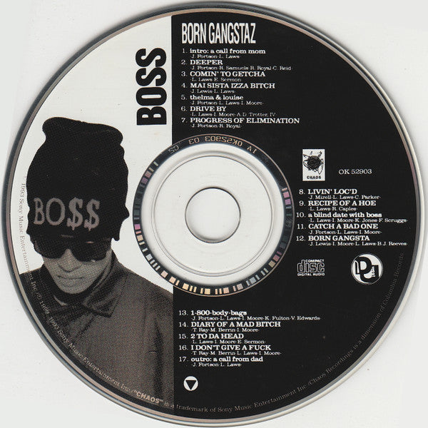 Boss (3) : Born Gangstaz (CD, Album, Pit)