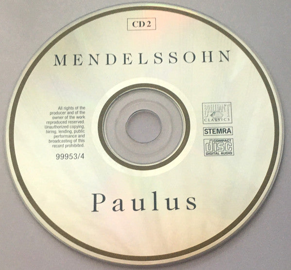 Felix Mendelssohn-Bartholdy, Gächinger Kantorei Stuttgart, Prague Chamber Choir, The Czech Philharmonic Orchestra, Helmuth Rilling : Paulus (2xCD, Album, RE)