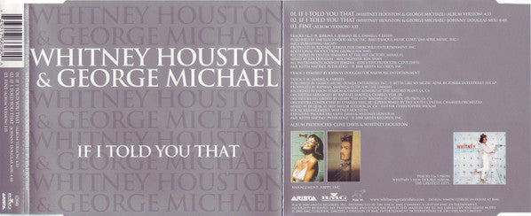 Whitney Houston & George Michael : If I Told You That (CD, Single)