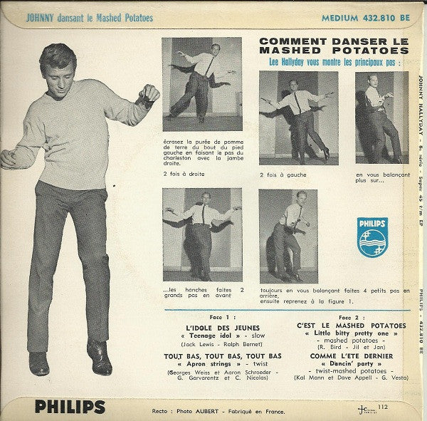 Johnny Hallyday : L'idole Des Jeunes (7", EP, Mono, RP)
