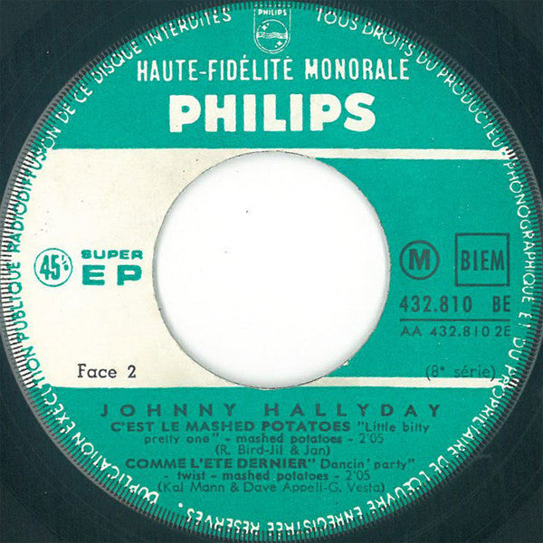 Johnny Hallyday : L'idole Des Jeunes (7", EP, Mono, RP)