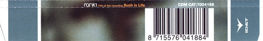 Rank 1 Featuring Shanokee : Such Is Life (CD, Maxi)