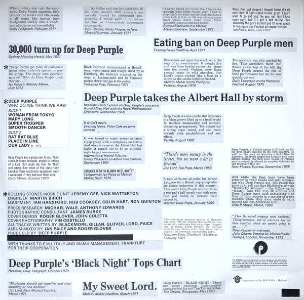 Deep Purple : Who Do We Think We Are (LP, Album, Gat)