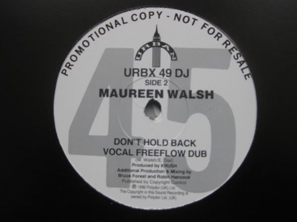 Maureen Walsh : Don't Hold Back (2x12", Promo)