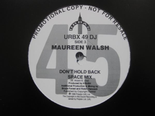 Maureen Walsh : Don't Hold Back (2x12", Promo)