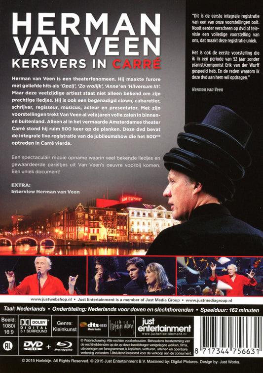 Herman van Veen : Kersvers In Carré (Blu-ray, Multichannel + DVD-V, Multichannel)