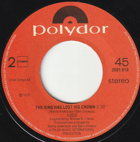 ABBA : Gimme! Gimme! Gimme! (A Man After Midnight) (7", Single)